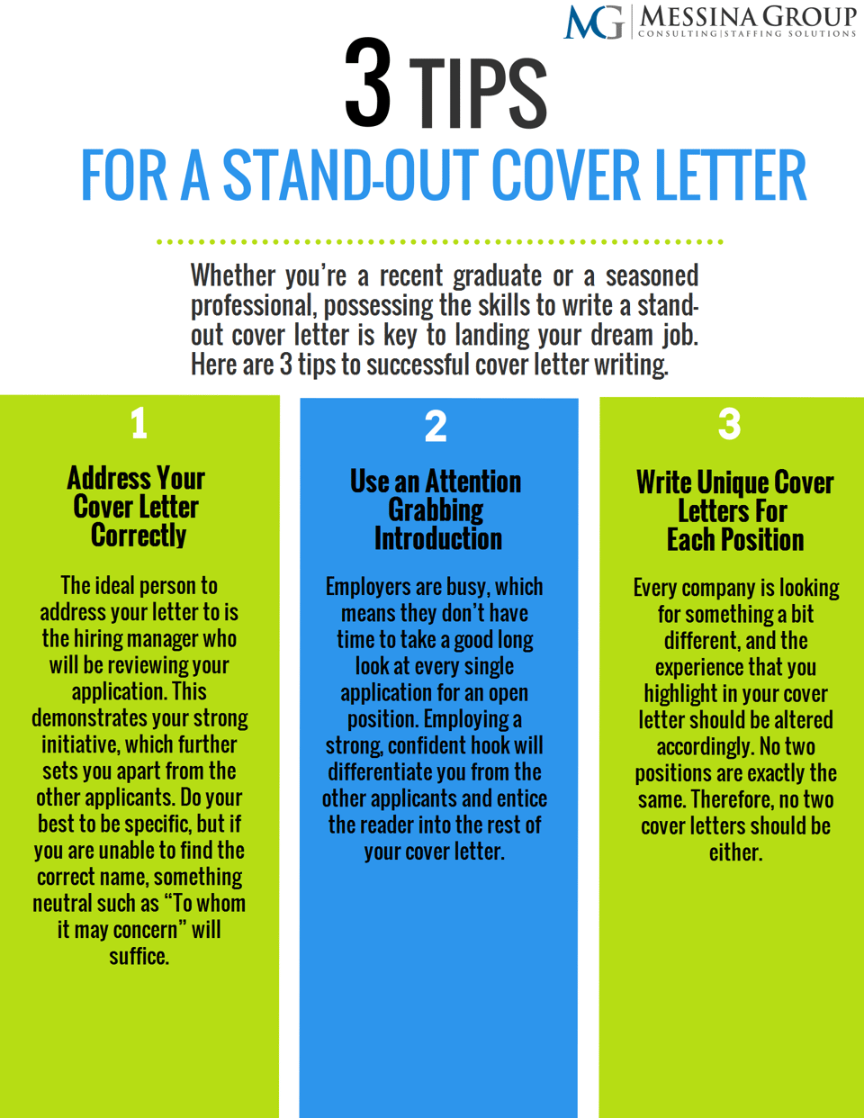 3 cover letter tips